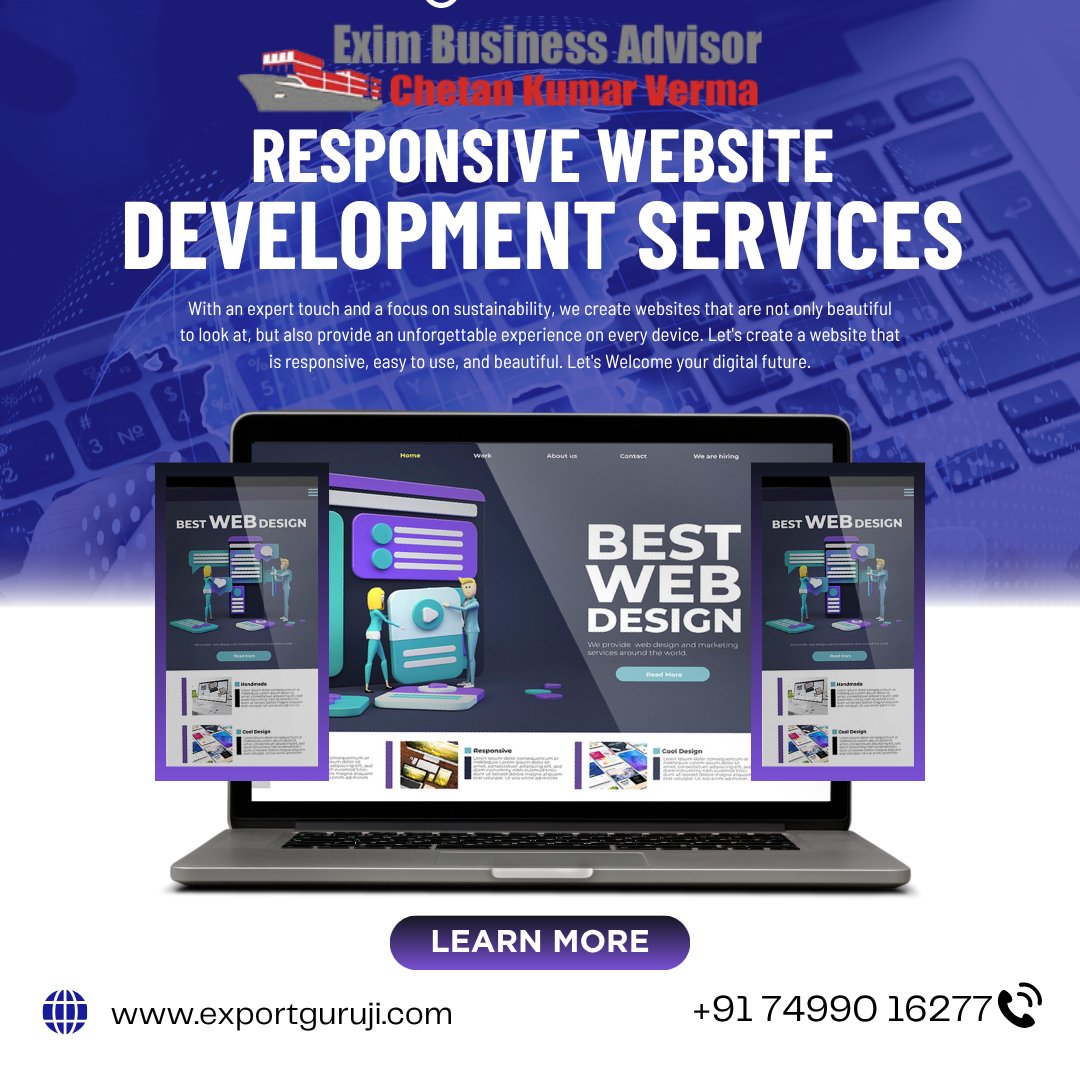 _rajendra_77's tweet image. 🌍 Business Growth Focus
Your export business deserves a world-class website!
Let’s create a responsive, SEO-ready website that attracts global buyers and builds trust.
💻 exportguruji.com
 | 📲 +91 74990 16277
##ResponsiveWebDesign #WebsiteDevelopment #ExportBusiness