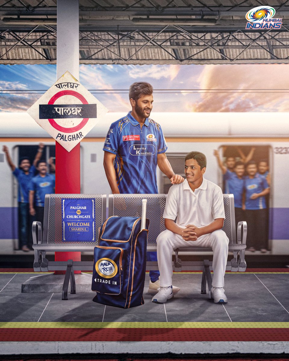 mipaltan's tweet image. पुढील स्टेशन: 𝗚𝗛𝗔𝗥 🏠🥹

Shardul, welcome to the city of dreams - our home 💙✨