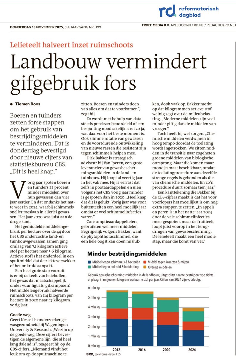 Wees maar trots op je Nederlandse boer‼️
En compliment naar de krant die dit voorpaginanieuws vindt (<a href="/refdag/">RD.nl</a>).

#koesterdenederlandseboer