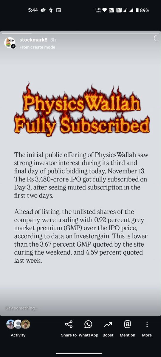 StockMark8's tweet photo. #PhysicsWallah #Nifty
_______________
Follow @stockmark8 for updates news views &amp; polls. https://t.co/Wo4I2KXM63