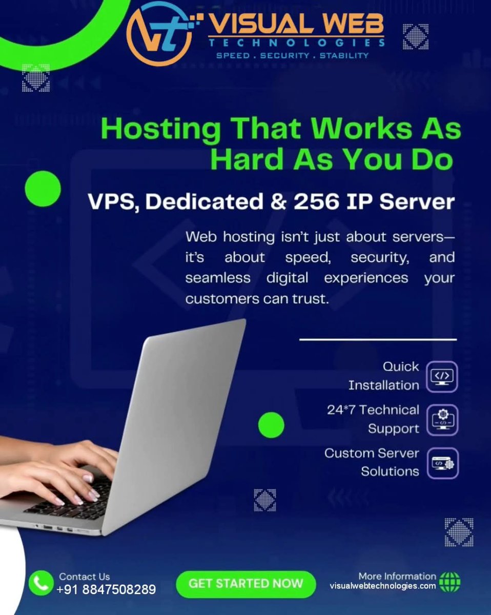 visualwebtechno's tweet image. Your website requires premier hosting with 256 ips dedicated server. At VisualWebTechnologies., we offer reliable, secure, and fast solutions for all your website needs. 🚀🌐  
visualwebtechnologies.com/256-ip-dedicat…
Check out the link in comments to get started

#/24subnets