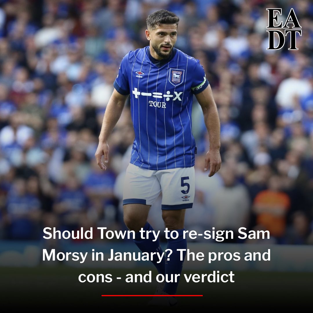 alexnljones's tweet image. Sam Morsy is understood to be back in the UK, training with Wolves U21s after leaving Kuwait SC.

The 34yo will be able to sign for a new club in January. Should #itfc look to bring him back to Portman Road?

Both sides of the argument + my thoughts… 👇

eadt.co.uk/sport/25618727…