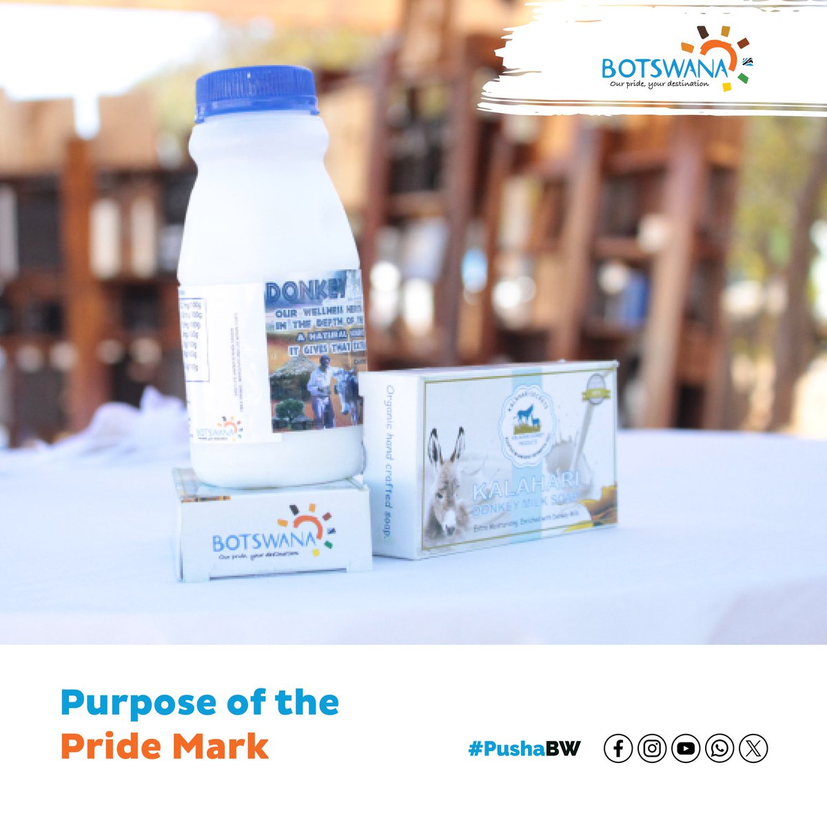 OfficialBrandBW's tweet image. Businesses, showcase your Botswana pride. 

The #PrideMark is a symbol of peace, progress, trust &amp;amp; inclusion, recognising brands that embody #PrideAndProgress.

Apply now to stand out as a true ambassador of Botswana’s excellence: lnkd.in/dnhxAKCs