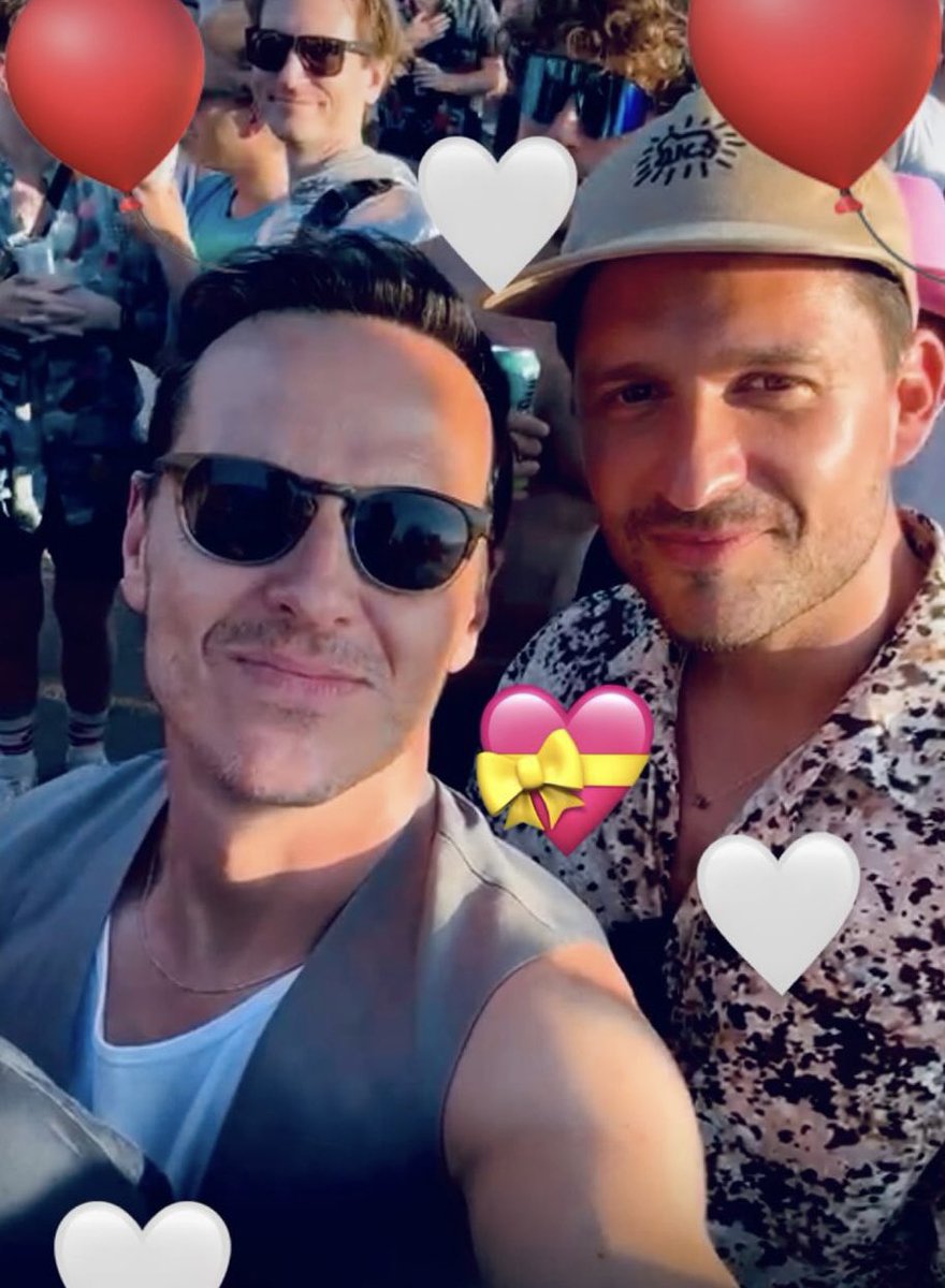 Ben Aldridge with Andrew Scott from Ben’s IG stories celebrating his birthday yesterday