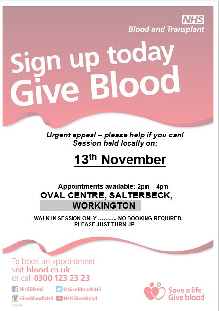 URGENT APPEAL: <a href="/GiveBloodNHS/">NHS Blood Donation 🩸🩹</a>  will be at the at the Oval today between 2-4pm.  If you can, please drop in to give blood.  No booking required. #GiveBlood