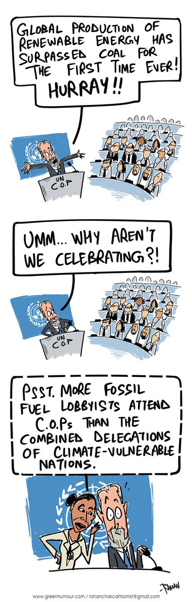 the_hindu's tweet photo. On fossil fuel lobbyists and UN climate talks | Green Humour by Rohan Chakravarty

https://t.co/j5XOGuIZ8J https://t.co/rxwk2b2NP1