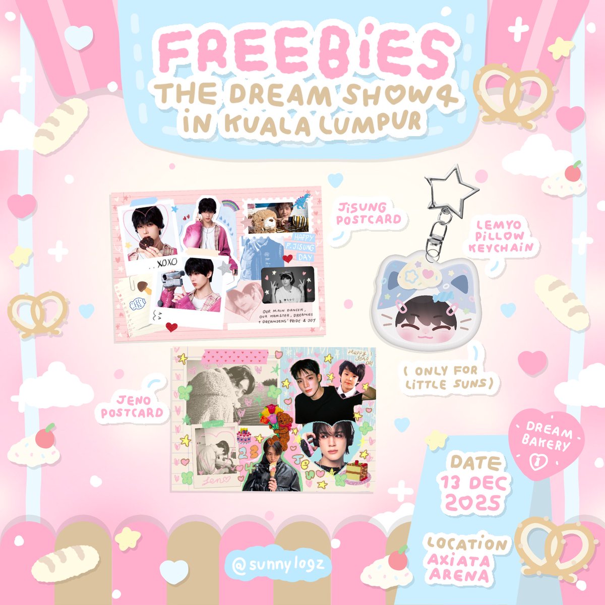 sunnylogz's tweet image. ⋆𐙚₊˚⊹♡ Sunny’s giveaway for Chenle’s Birthday🐬🎂

Rules: 
✮ Follow me + rt + like this tweet
✮ Must be a little sun ☀️
✮ Reply your fav Chenle pic
✮ Malaysians only 🇲🇾
✮ Postage on you

Prize 🎁:
Lemyo pillow keychain x1 
Official chenle pc x2

3 winners!🏀