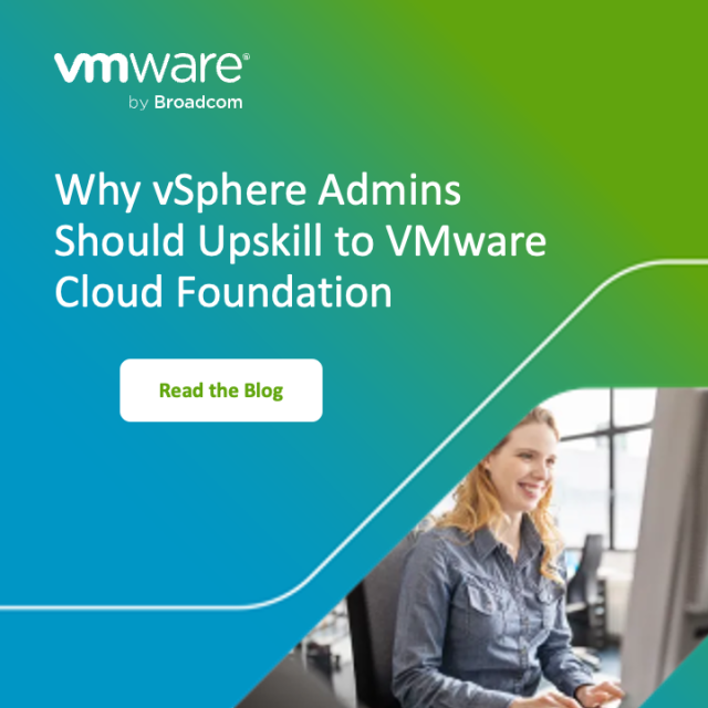 dsimelka's tweet image. Running modern cloud environments takes more than on-prem know-how. With training on VCF, IT pros can deploy, configure, and manage, streamline operations, scale, automate, and advise with impact. Learn how: dy.si/DDxeT82
