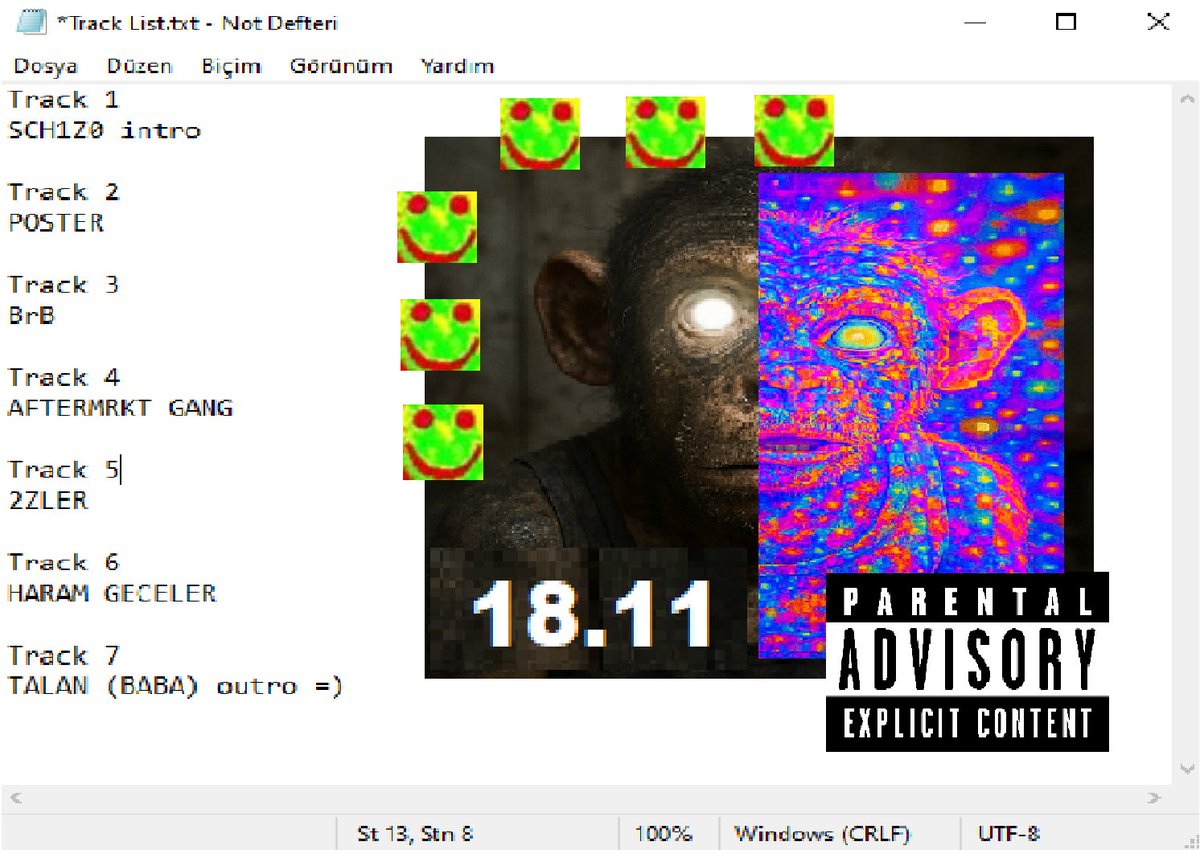 MAYMUN DELİRDİ 

Sadece
Beklemede
Kal,,,, :) Listening party çok yakında.