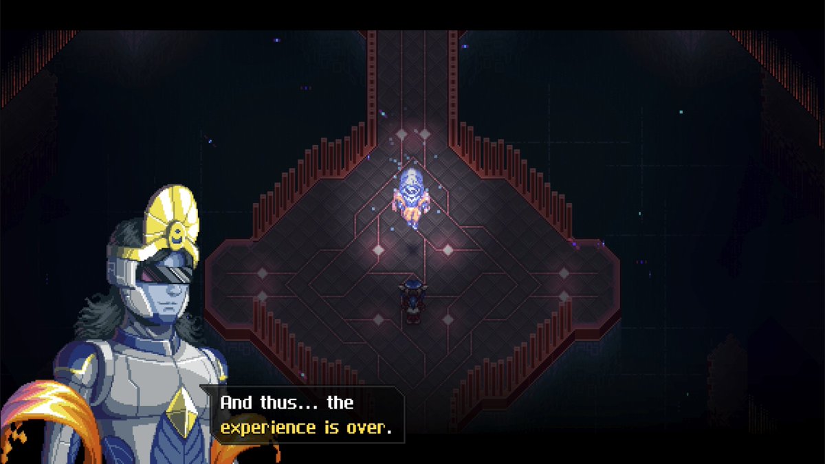 XMemor's tweet image. his eyes are still twitching and he just doesn&apos;t look too good

#CrossCode | #MemorXCrossCode
