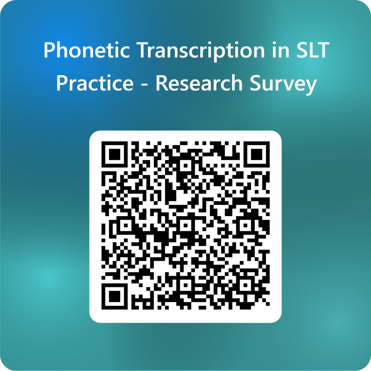 rkrsmith83's tweet photo. 📣 Calling all practising SLTs! Your insight is needed
 @RCSLTResearch @RCSLT  @SpeechAndLangUK https://t.co/d2uUbMcgIb
