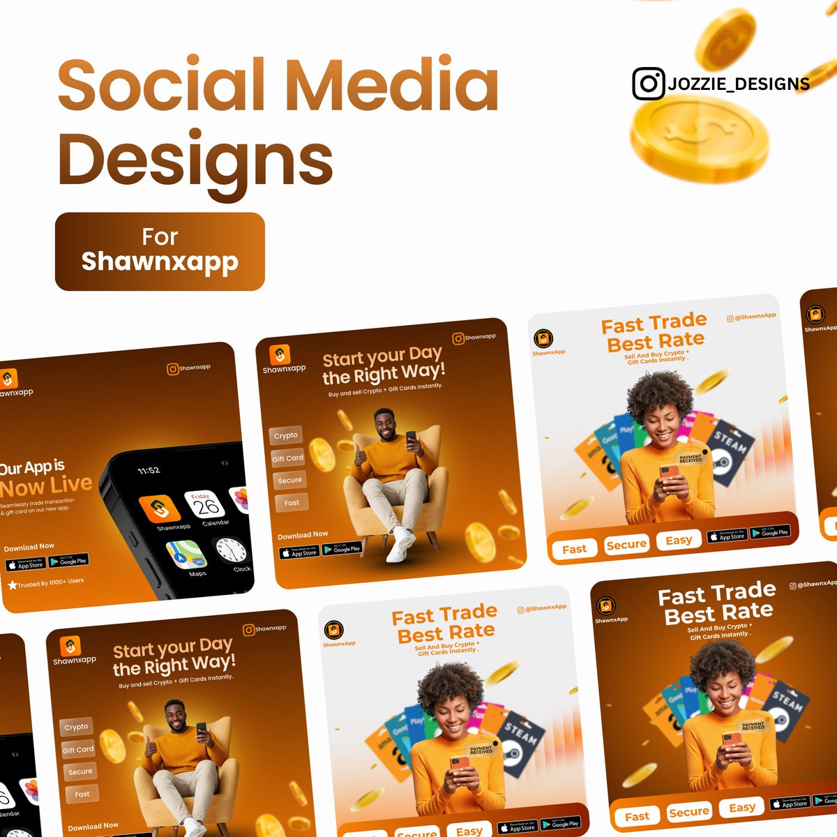 BigJozzie_RBB's tweet image. Saw Shawnxapp online and thought — this brand needs a dope look 👀
So I gave it one.
Just a personal concept design ⚡

#GraphicDesign #CreativeWork #Fintech