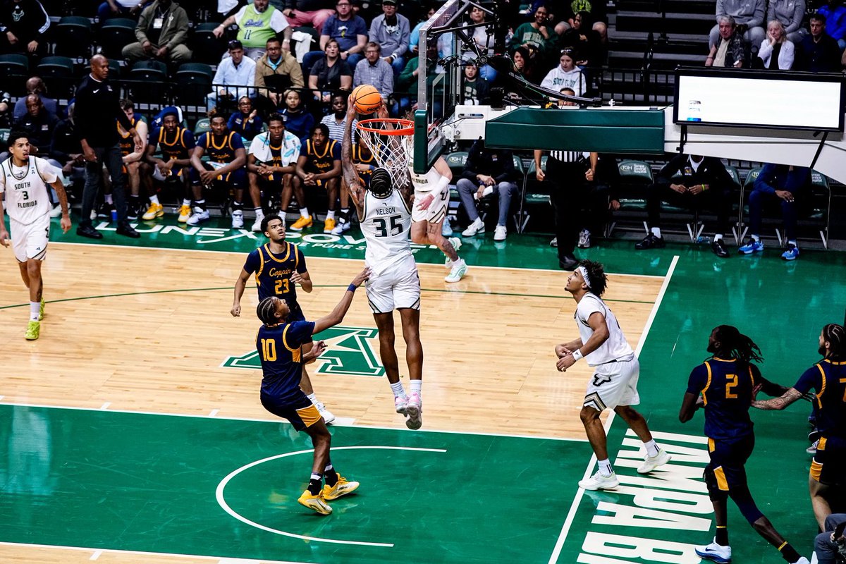 In the four times our <a href="/USFMBB/">USF Men's Basketball</a> team has taken the court this year (incl the exhibition), they’re averaging 104+ ppg! Video game numbers from <a href="/CoachBHodgson/">Bryan Hodgson</a> &amp; crew! It’s not too late to join the stampede for one of the most exciting &amp; entertaining seasons of Bulls hoops EVER!🤘🏻😤