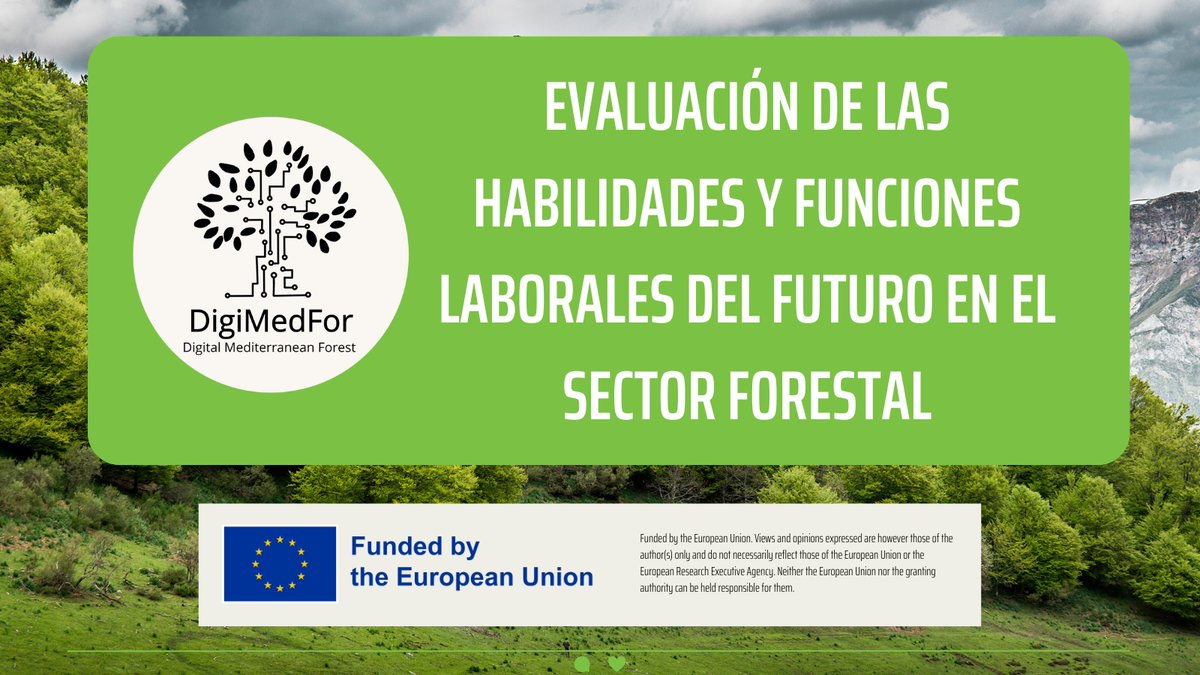 🌲¿Cómo cambiará el trabajo forestal con la digitalización?
Participa en el cuestionario de <a href="/digimedfor/">DigiMedFor</a>  y ayuda a definir las habilidades y funciones del futuro en el sector 🌿💻

🕐 Solo 10-15 minutos
👉 ec.europa.eu/eusurvey/runne…