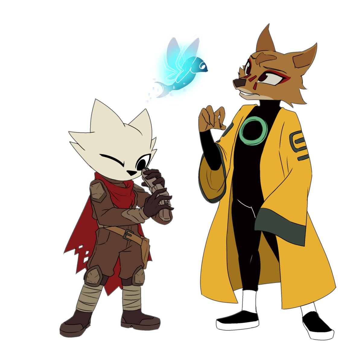 Commissioned by Chorlito15 from Discord! Featuring clotheswap Yi(Nine Sols) and Laika (Laika: Aged Through Blood).