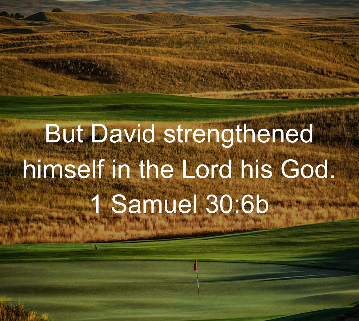 New day, new mercies, new opportunities to remember Jesus gave us victory yesterday so we can win today. 

David was having a REALLY bad day. Instead of being overwhelmed he remembered the Lord of yesterday and the victories. It gave him the strength to fight the battle of today.