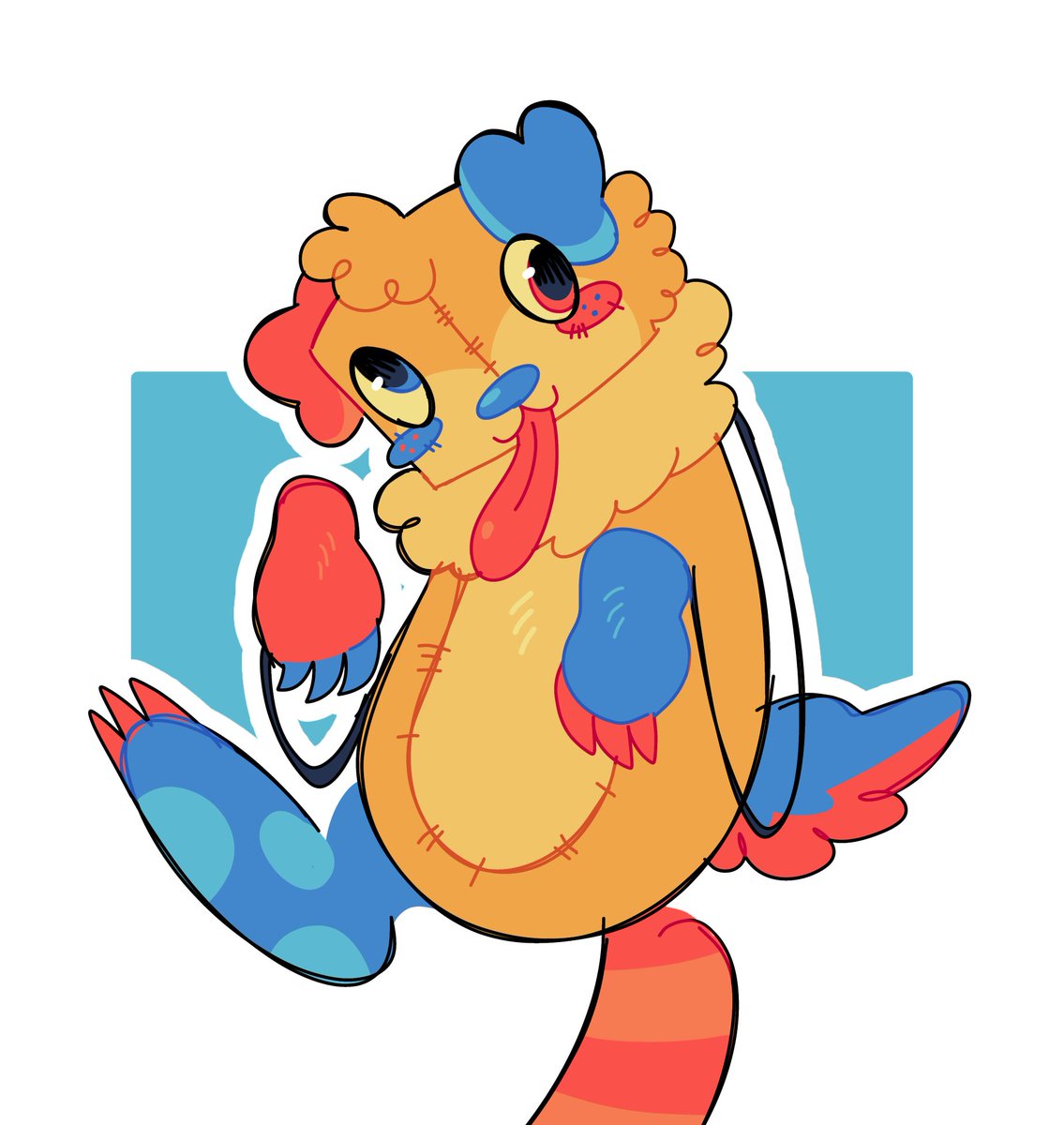 tishayurii's tweet image. HII i have been playing around with a goob design for a little while but i dont have one completely set in stone yet! heres an ugly doodle for ya anon!!! #dandysworld #goob