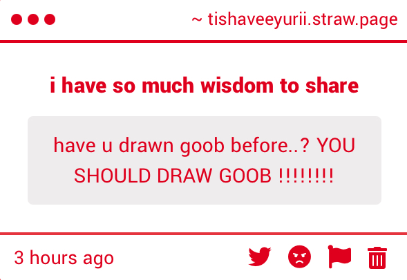 tishayurii's tweet image. HII i have been playing around with a goob design for a little while but i dont have one completely set in stone yet! heres an ugly doodle for ya anon!!! #dandysworld #goob