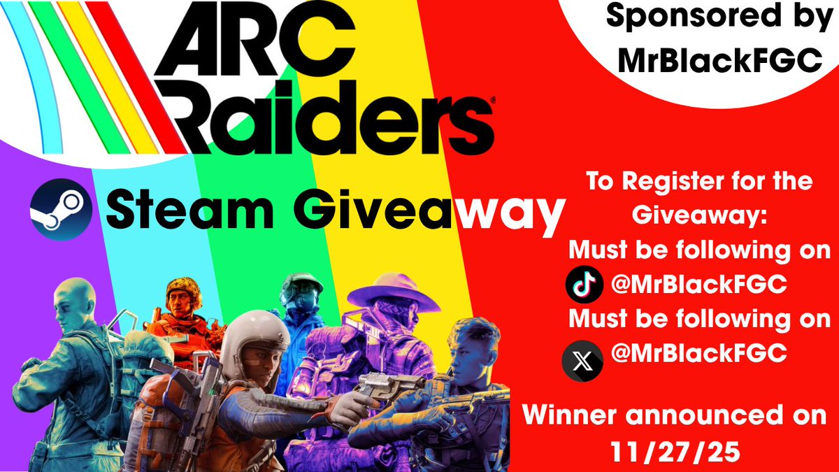 HOSTING A ARC RAIDERS GIVEAWAY!!!

As simple as a giveaway can get, just boost me up and post proof BELOW THIS TWEET to be entered.

If you DONT POST PROOF YOU ARE NOT ENTERED!!!!

#ArcRaiders