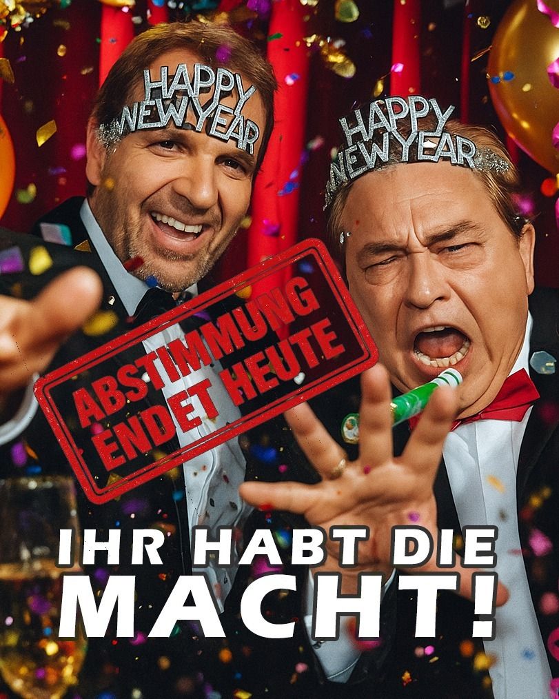 🎬 LETZTE CHANCE, FREUNDE DES SCHLECHTEN FILMS! 💥Heute endet die große #SchleFaZ-Abstimmung – und DU entscheidest, welcher Trash-Traum es am Silvesterabend ins TV bei NITRO schafft! 🧨
Ob Monster-Murks, Sci-Fi-Schrott oder Action-Alarm: Nur dein Klick zählt! ⚡👉 Stimme jetzt ab