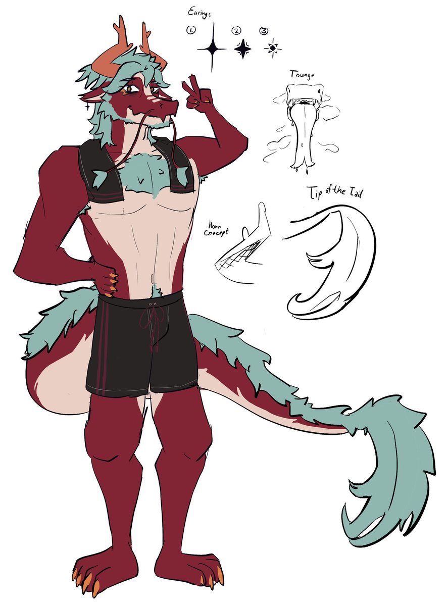 Haven't posted in a while but I found one of my first Fursonas (He skipped everything day but his Face oh my)