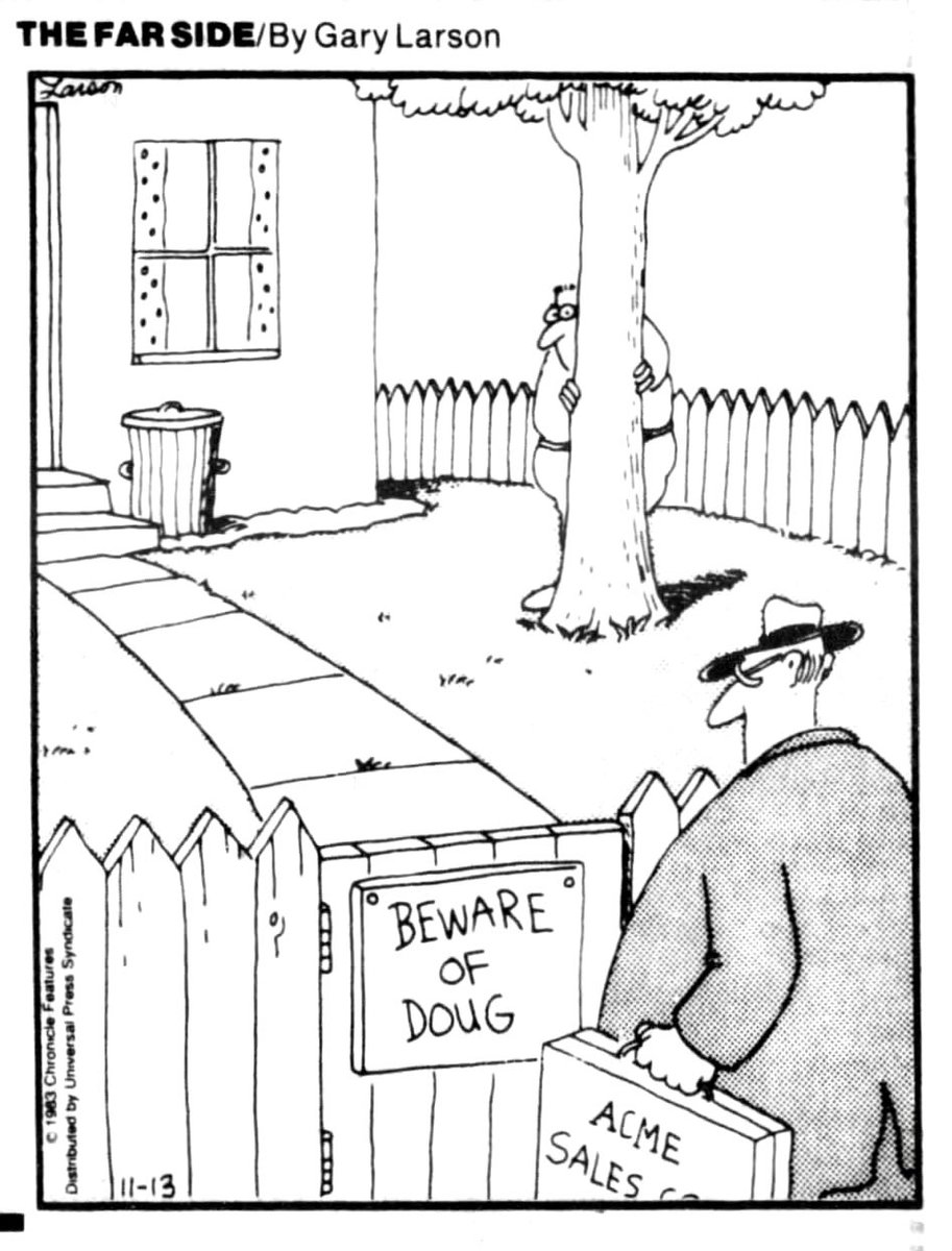 THE FAR SIDE 
Gary Larson 11.13.83