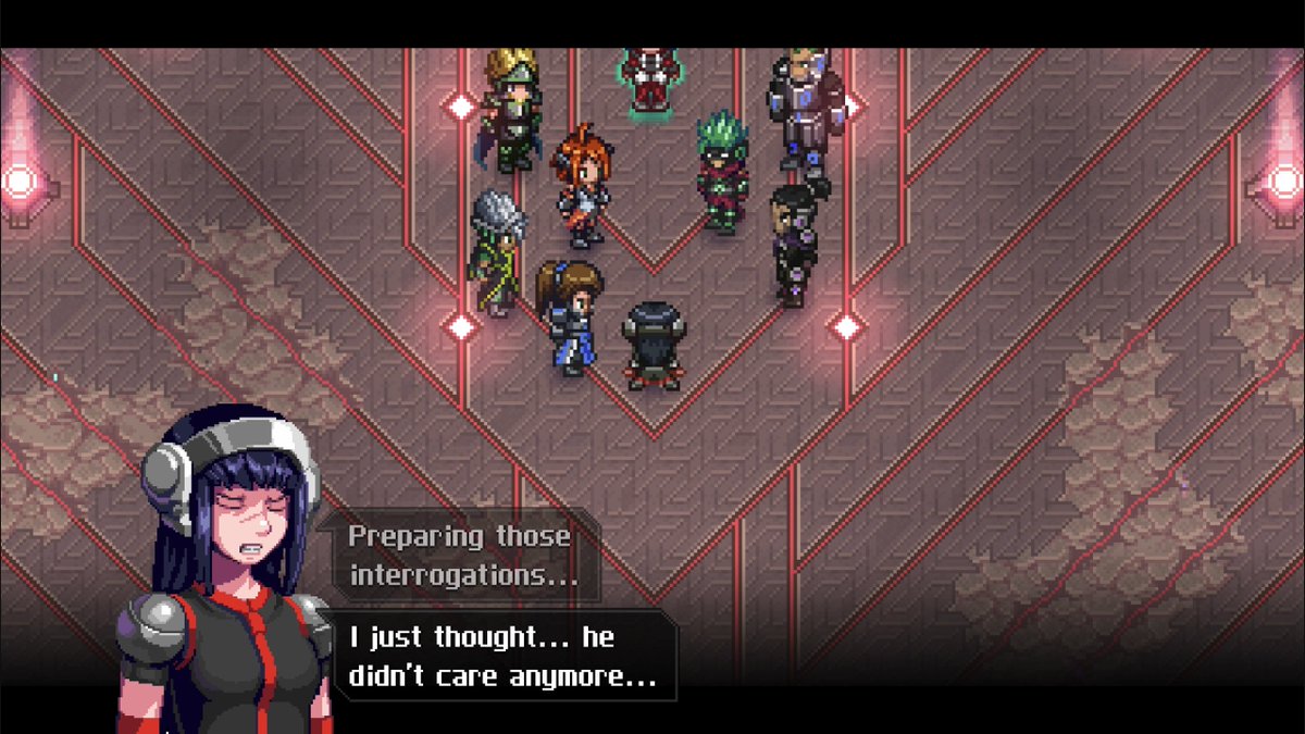 XMemor's tweet image. maybe that whole god complex thing with his Avatar was just a means for Gautham to maintain some level of control. after all, he made himself into a creator god who controls the world (or atleast he belived so)

#CrossCode | #MemorXCrossCode