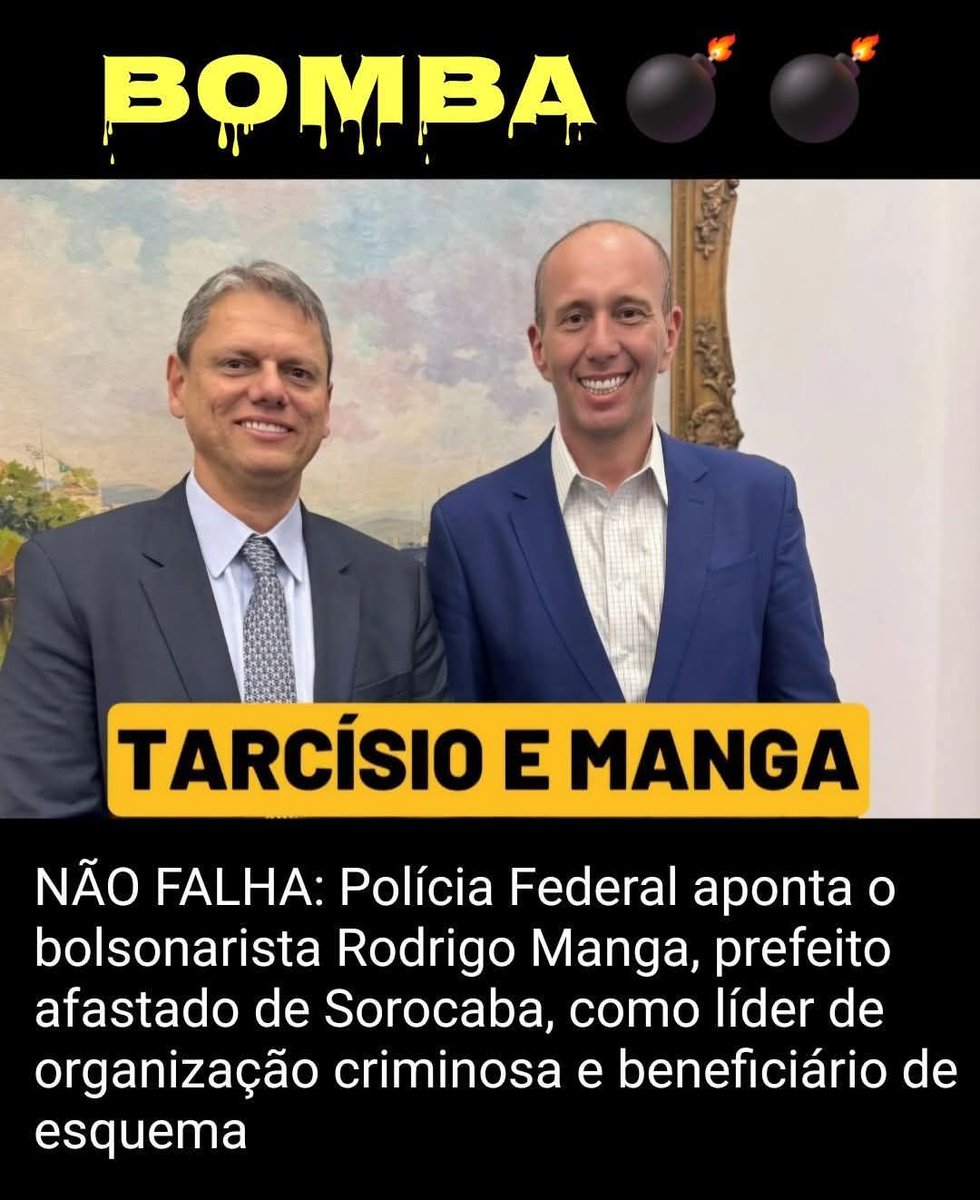 JaugustosI's tweet photo. Então quer dizer que o “prefeito tiktoker” era o chefe da facção e o secretário de segurança quis limitar justamente a PF que o investigava? O roteiro se escreve sozinho.
DEFENDAM A PF!
#Congressoinimigodopovo
#PLdabandidagem
#foraderrite
#FORATARCISIO https://t.co/4ydbUL5sJU