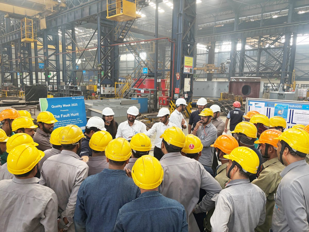 TKILindustries's tweet photo. Across our plants and offices, one belief remains constant; quality at TKIL Industries is built by people who care deeply about the work they do and the value they create.

#TKILIndustries #QualityWeek #QualityCulture #LifeAtTKILIndustries #EngineeringExcellence https://t.co/0h4AJiB9oj