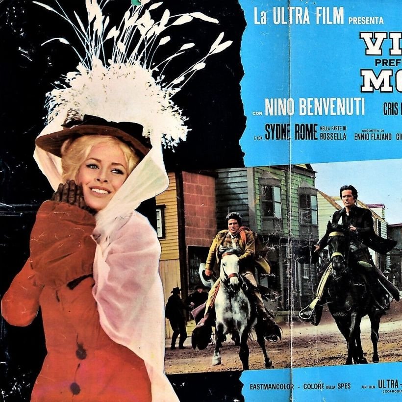 ｢荒野の大活劇｣シネフィルWOWOW再見｡ジェンマが弟と共に大暴れなドタバタマカロニ活劇で確か弟の｢兄貴はあの子の何なのだ｣という台詞(吹替青野武)があったよなと調べたら放送は1975年日曜洋画劇場､つまり｢港のヨーコ･ヨコハマヨコスカ｣ヒットの年でした｡美人ヒロインはシドニー･ローム!