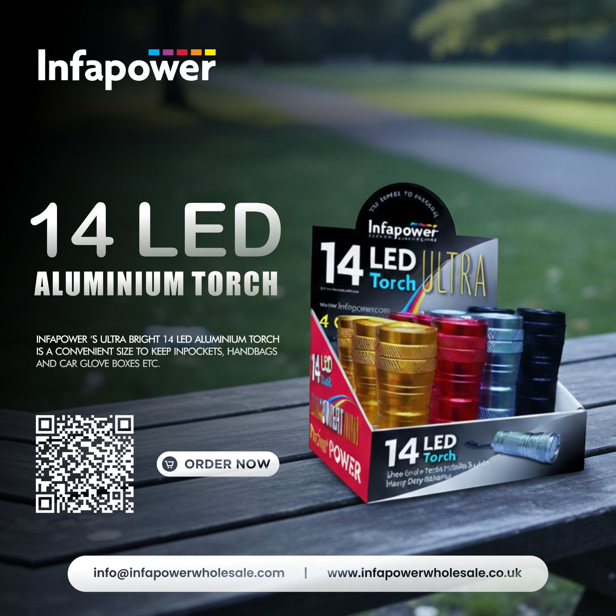infapower's tweet image. 14 LED Aluminium Torch- Compact, durable, and ultra-bright. 

Perfect for your pocket, handbag, or car glove box.

Shop Now!
📧 info@infapowerwholesale.com
🌐 infapowerwholesale.co.uk/products/5-led…

#LEDTorch #PortableLight #WholesaleSupplier #LEDLighting #AluminiumTorch #Infapower #ShopNow