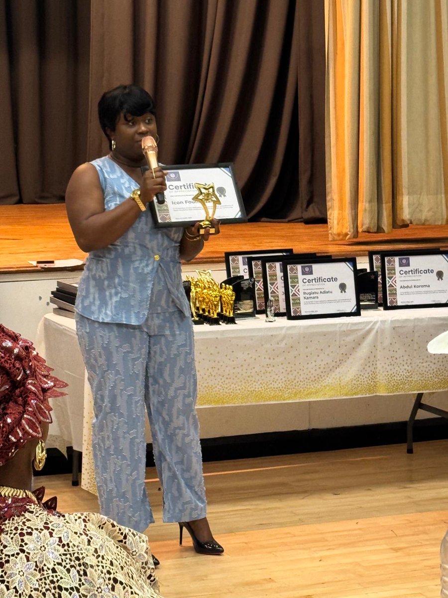 sahrisatu2018's tweet image. #LatePostButWorthIt

On the 25th October ICON Foundation received a CERTIFICATE of APPRECIATION and was recognised with an Award 🥇 in recognition of our dedication, achievements and embodiment of Black excellence. CONGRATULATIONS ICF!!!
 #iconfoundation #disabilityawareness #ICF