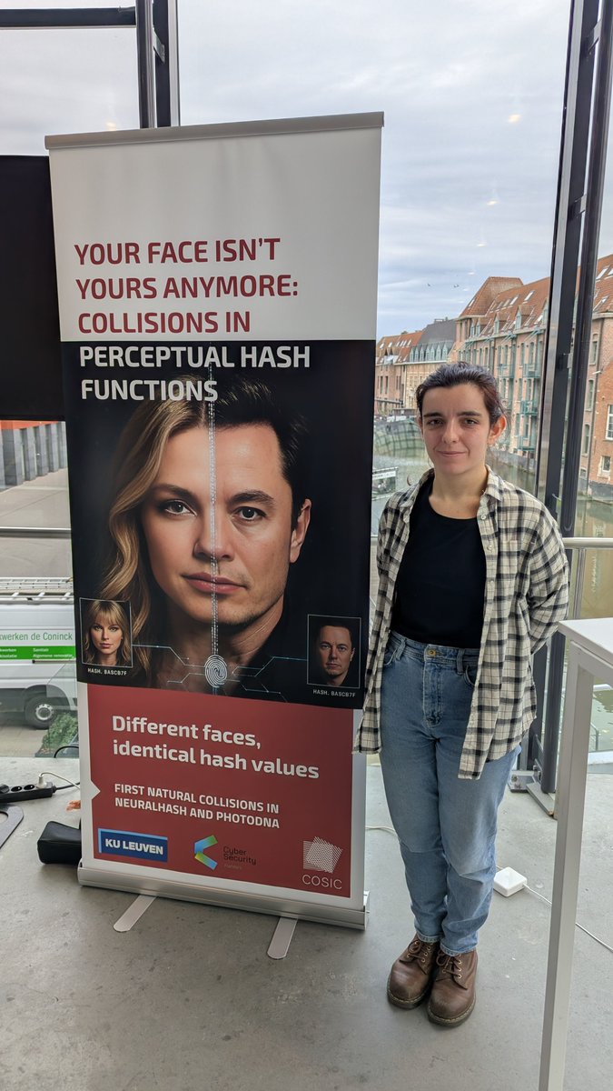 CosicBe's tweet image. Today at the Cybersecurity Industry Day in Mechelen, COSIC researchers are demonstrating real-world security challenges, from (un)safe hotel room locks to images that share the same hash value.
#cif #kuleuven