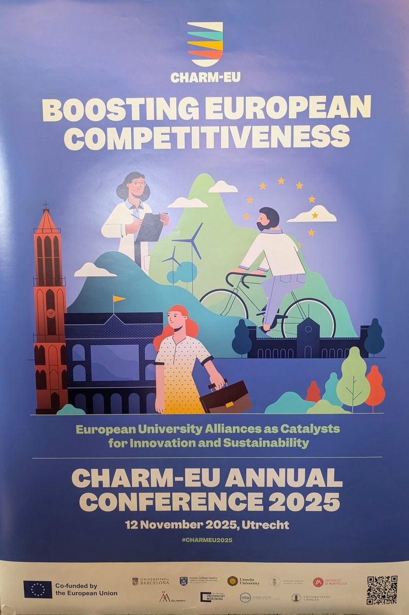 La FDE participe à la conférence annuelle de l’alliance Charm-EU à Utrecht avec la délégation de l’<a href="/umontpellier/">Université de Montpellier</a> 
Objectif : renforcer la coopération européenne sur les enjeux de #DéveloppementDurable et de #Compétitivité 🌍
#CharmEU #utrecht