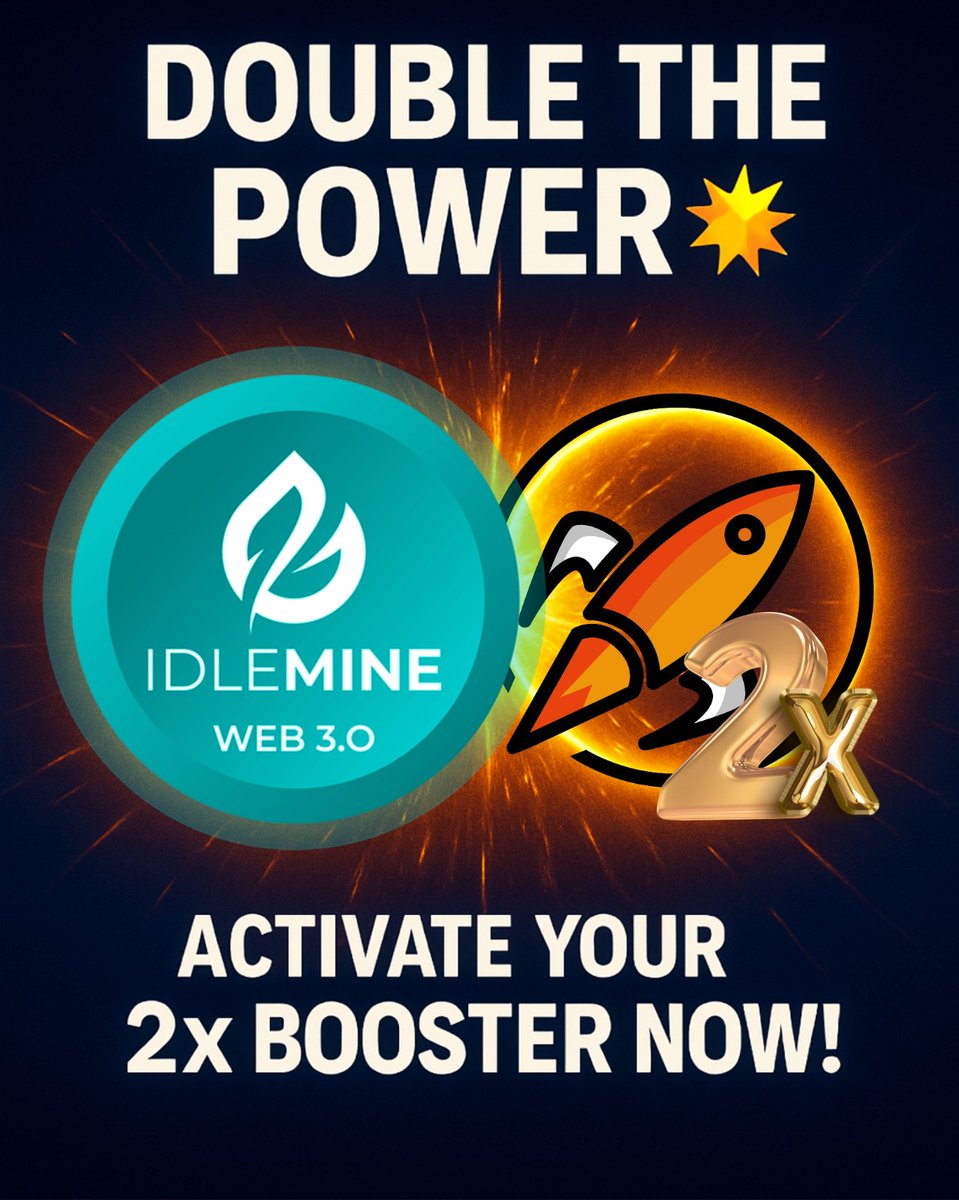 stringidlemine's tweet image. 💥 Double the Power. Double the Pay.

Because one reward isn’t enough.
Activate your 2× Booster and watch your wallet grow faster 🪙⚡️

👉 play.google.com/store/apps/det…

#IdleMine #2xRewards #PlayAndEarn #CryptoGaming #Solana #IdleMine30