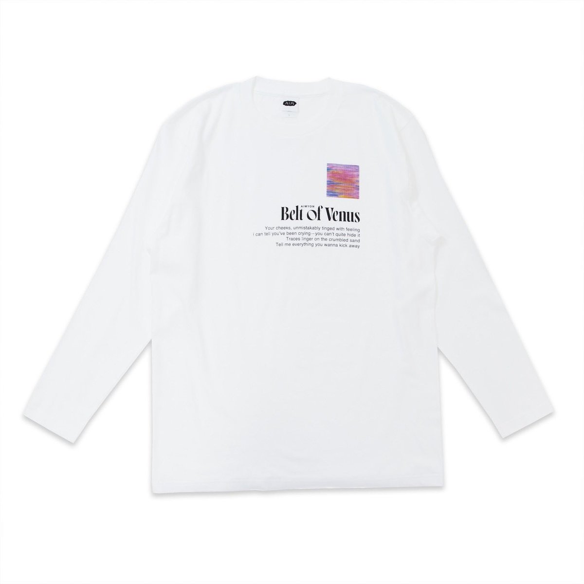 AimyongStaff's tweet image. 💜NEW GOODS 🩷

“Belt Of Venus 
Long-sleeve T-shirt”
(White/Pink)

あ・し・た 11/14(金)20時〜
AIM STOREにて受付します。
ぜひご予約ください。
store.plusmember.jp/aimyon/

#ビーナスベルト 
#11月14日は金曜日です