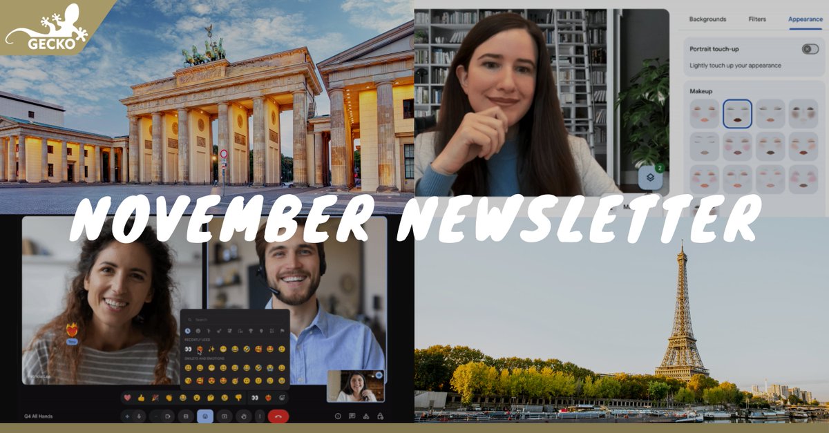 GeckoTechnology's tweet image. 📣 Catch up on #GoogleMeet and #GoogleWorkspace updates in this month’s newsletter and discover:

📞 #GoogleMeetHardware interop with Microsoft Teams
📅 Upcoming Google events
✨ New features
➕ ... and more!

📖 Read the newsletter here: mailchi.mp/geckotech/nove… 🦎