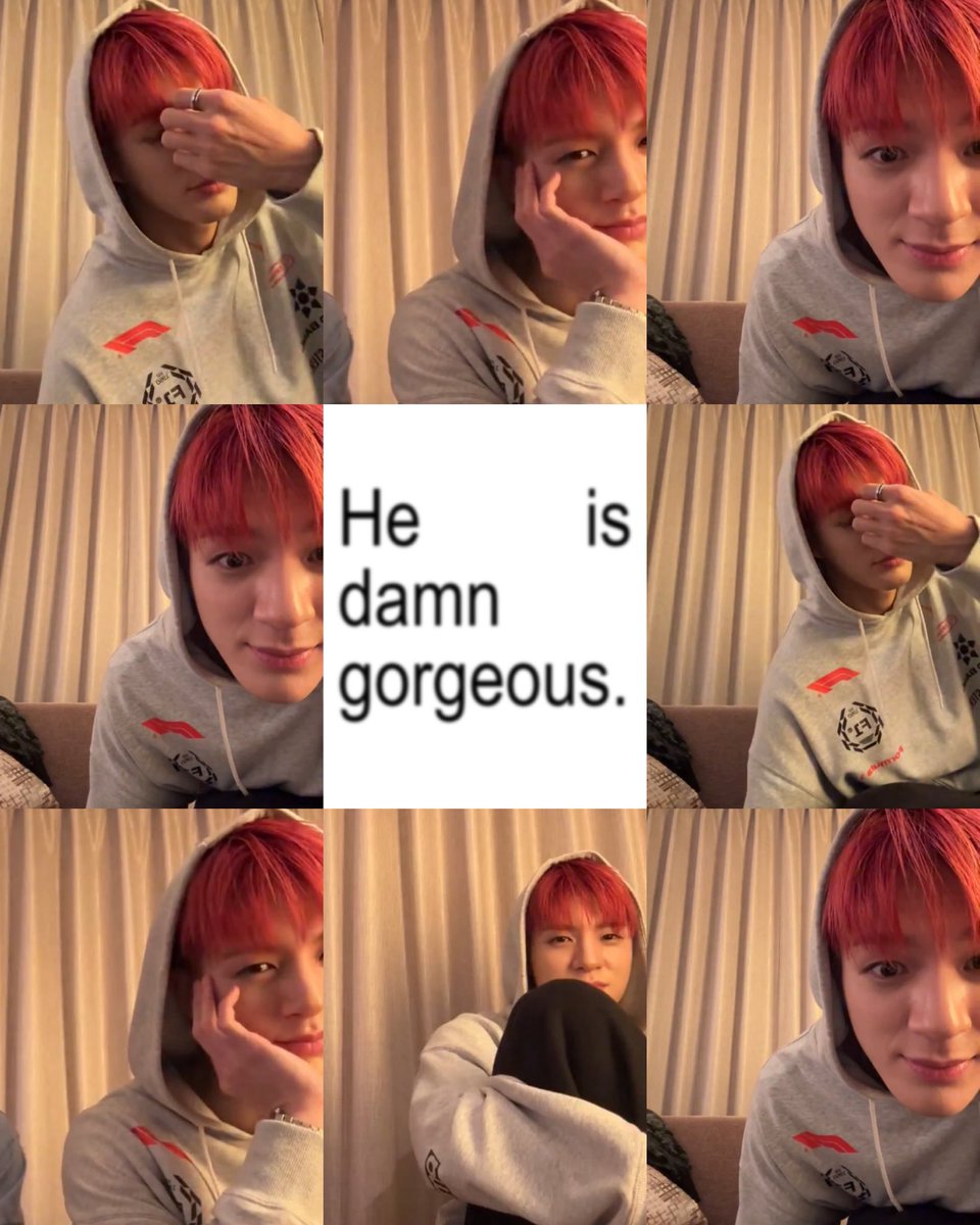 JENO + F1 HOODIE + RED HAIR + WATCH = PRAGGOS