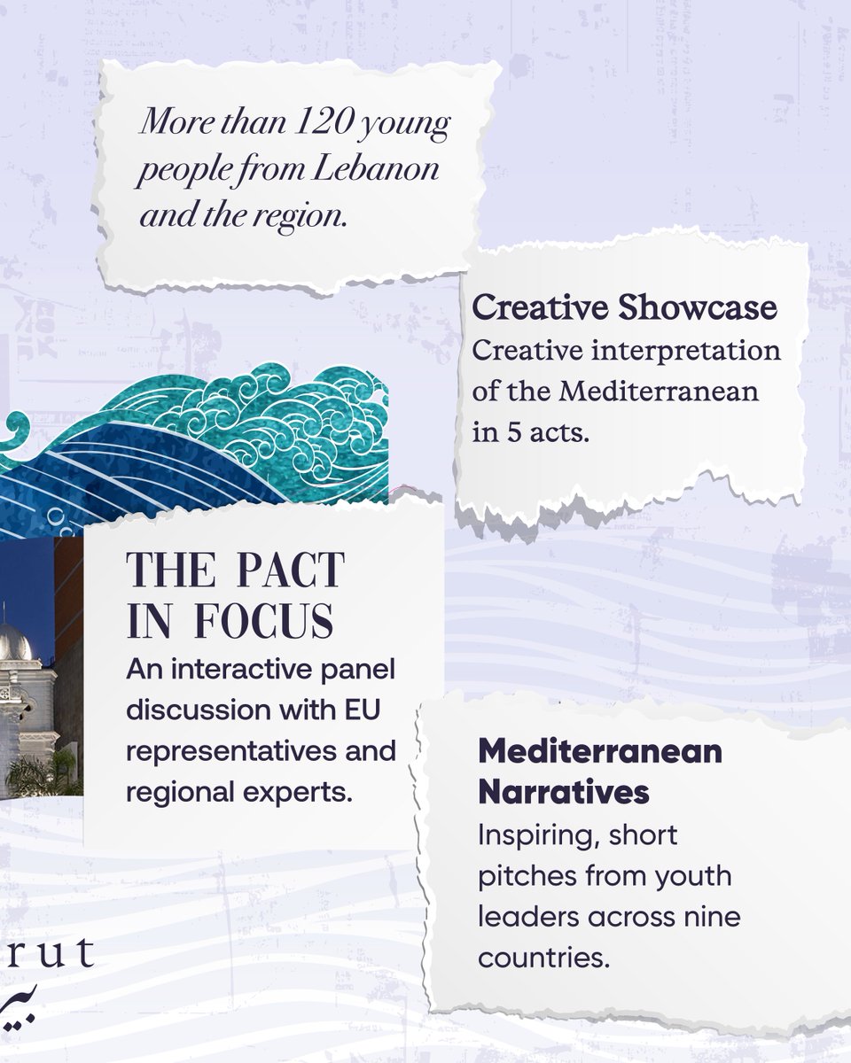 euneighbours's tweet photo. What does the Pact for the Mediterranean mean for youth? 
Mediterranean Futures brings youth voices, creative storytelling &amp; interactive panels to explore how they can shape a shared future.
A moment to understand, exchange &amp; look ahead together.
#MedPact #OneSeaOnePactOneFuture https://t.co/cU8oJIxix7