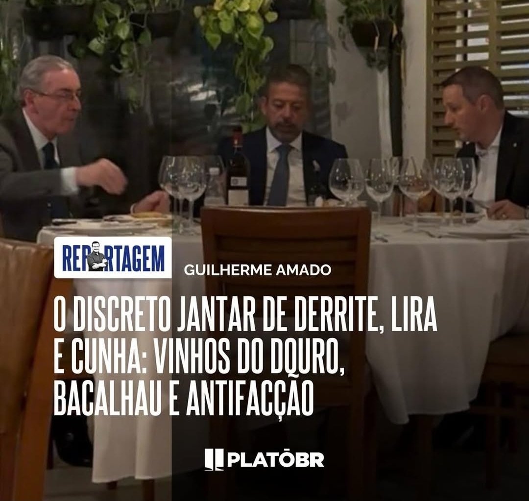 Três bolsonaristas conspirando como 'jantar' os poderes da Polícia Federal.