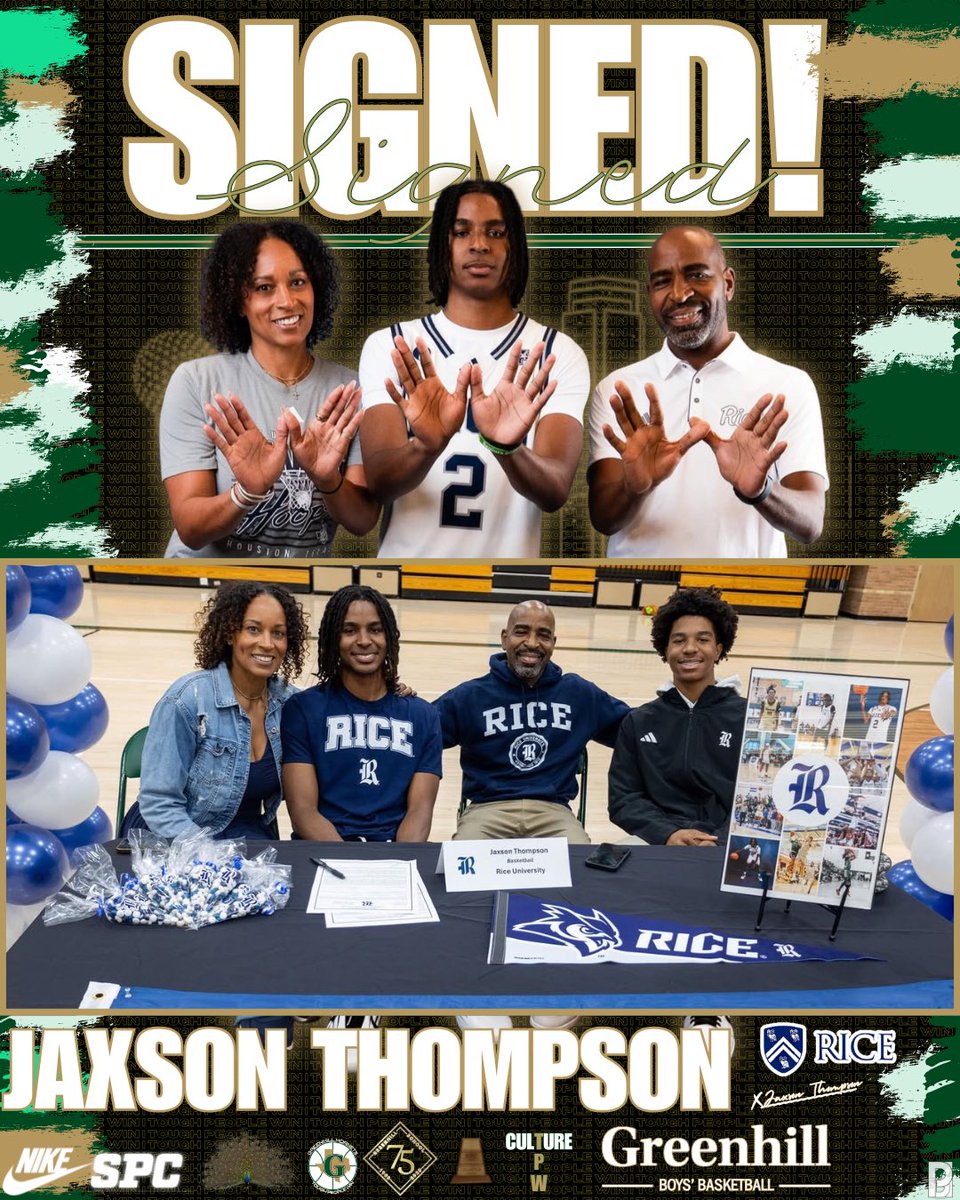 Signed. 

Congrats to <a href="/jaxsonthompson_/">Jaxson Thompson</a> on signing with <a href="/RiceMBB/">Rice Men’s Basketball</a> on #NationalSigningDay

#ToughPeopleWin x #GoOwls