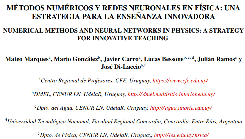 Con colegas de los CeRP y del CENUR Litoral Norte (UdelaR) disfrutamos creando una propuesta de enseñanza que integra Matemática y Física. Es un trabajo en clave de colaboración, posible gracias al esfuerzo conjunto y la articulación interinstitucional.