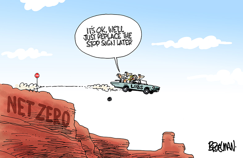 Broelman's tweet image. Road to nowhere #auspol #Auspol2025 #NetZero
