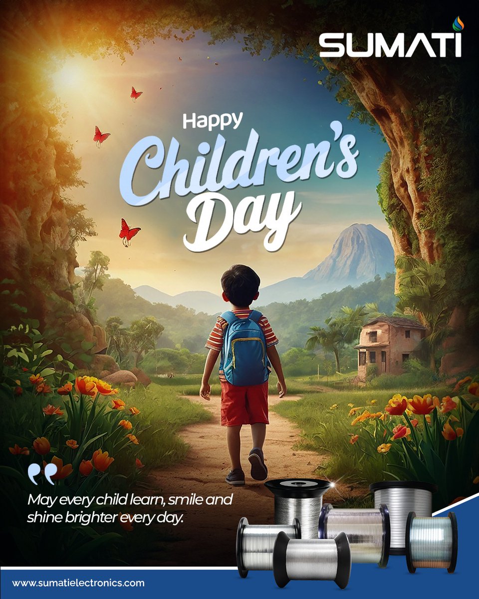 SumatiElec's tweet image. 🎉 Happy Children’s Day! 🌈

Every child holds the spark of endless possibilities — a light that brightens our future.
Let’s celebrate their curiosity, creativity, and the joy they bring to the world! 💫

✨ May every child learn, smile, and shine brighter every day.