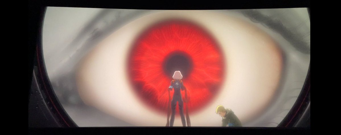 Rodinguste's tweet image. 包场看了EVA，手法和技术依然顶级，我依然看得半头雾水，最后是一个俗美结局。
发现一直以来给EVA配乐的音乐家叫 鹭巢诗郎，这名字真好啊，再一查他爸，叫牛尾走兒，那看来他这个鹭是牛背鹭了。😄
职员表里还有俩名字也挺逗：江草大树，轰木一骑。日本人起名字也是洒脱，这几个名字连起来就是一部戏了