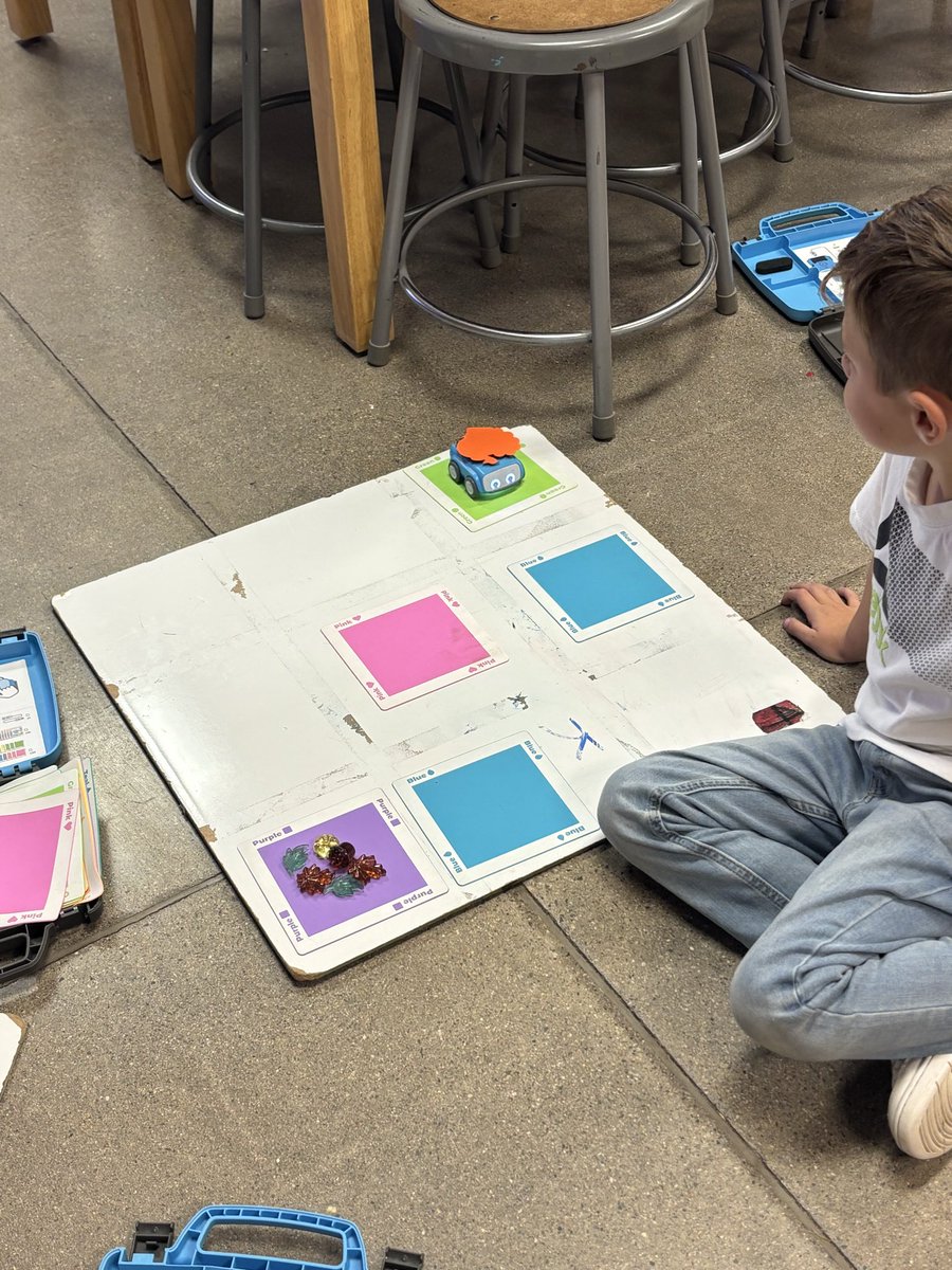 jaimehansendvu1's tweet image. Using tech to support literacy skills — you bet! 🦃💻 After reading How to Catch a Turkey by Adam Wallace, students coded their Sphero Indi robots to help the “turkey” hide in the leaves! 🍂 @CanyonSpringsDV @DVUSD @Sphero #codingfoundations #computerliteracy #STEMeducation