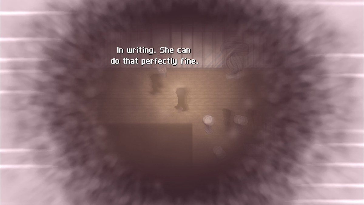 XMemor's tweet image. is this Sidwell&apos;s memory of that woman he was talking to Lea about?

#CrossCode | #MemorXCrossCode