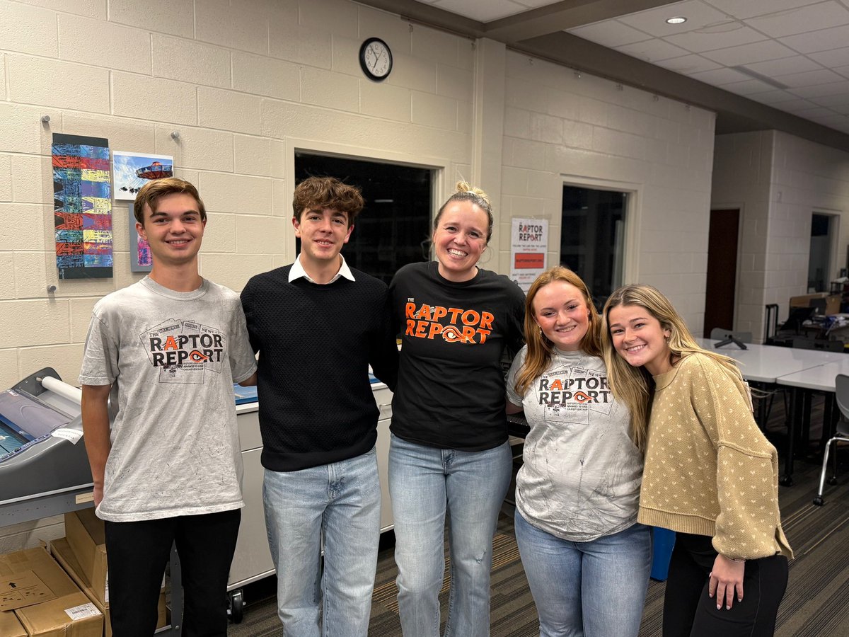 CoachOlson11's tweet image. SO proud of these @AndersonRaptors @RaptorReporters for sharing our publication at the @fhfeorg board meeting last night!! 

Incredible kids like these four, and support from our community and the foundation, are the reason our school newspaper is as awesome as it is!!