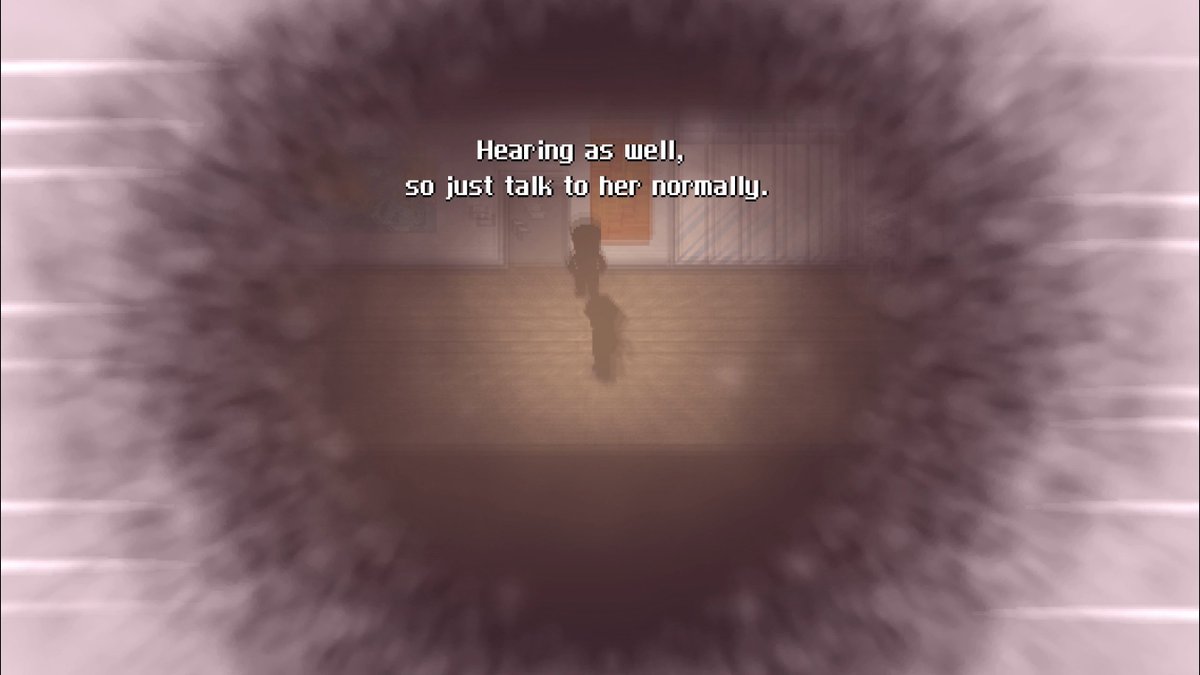 XMemor's tweet image. is this Sidwell&apos;s memory of that woman he was talking to Lea about?

#CrossCode | #MemorXCrossCode