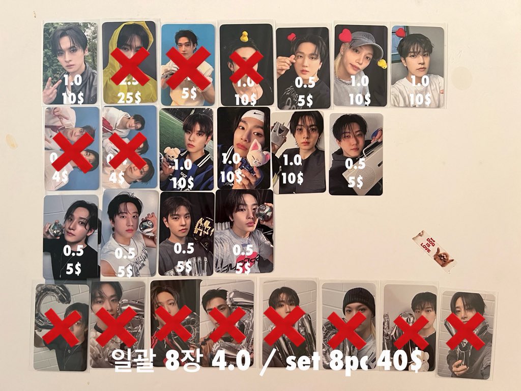 wts stray kids skz KARMA photocards pc
스트레이키즈 스키즈 럭드 미공포 스키주 포카 양도 합니다

🤍price on pict (usd &amp; krw)
🤍한국은행 / PayPal / Wise / Namane ok

📍korea

스트레이키즈 스키즈 양도 방찬 리노 창빈 현진 한 필릭스 승민 아이엔 포토북 일본 시즌그리팅 wtb wts 교환